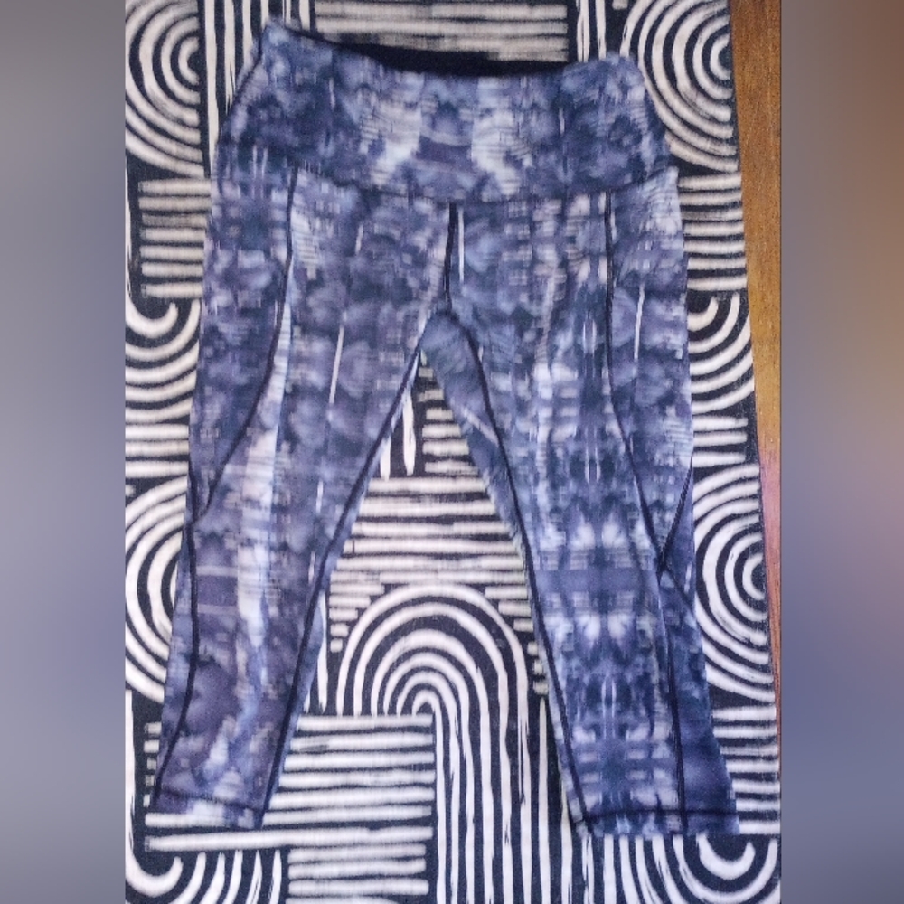 Ododos Blue And White Leggings